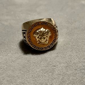 Versace gold ring 14k